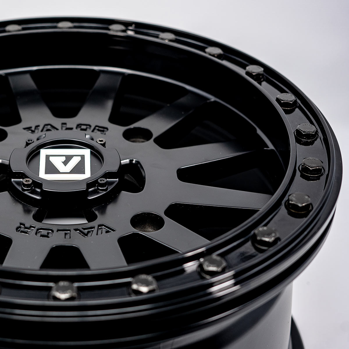 Photo of V05 UTV Wheel Satin Black by Valor Offroad - Premium UTV Wheel for UTVs / Side by Sides