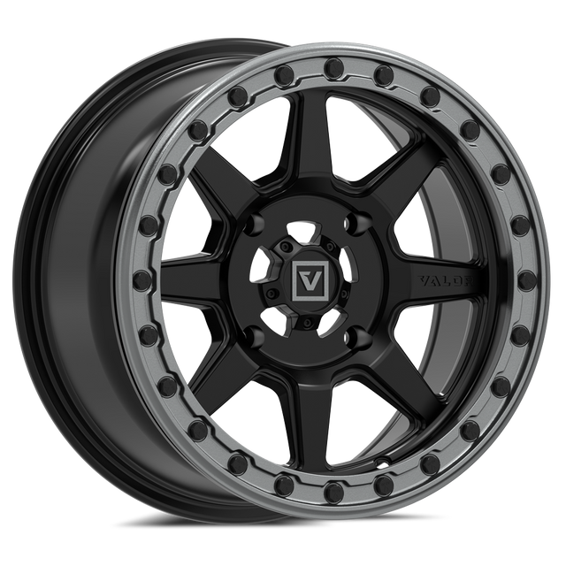 Photo of V13 Beadlock UTV Wheel Satin Black by Valor Offroad - Premium UTV Wheel for UTVs / Side by Sides
