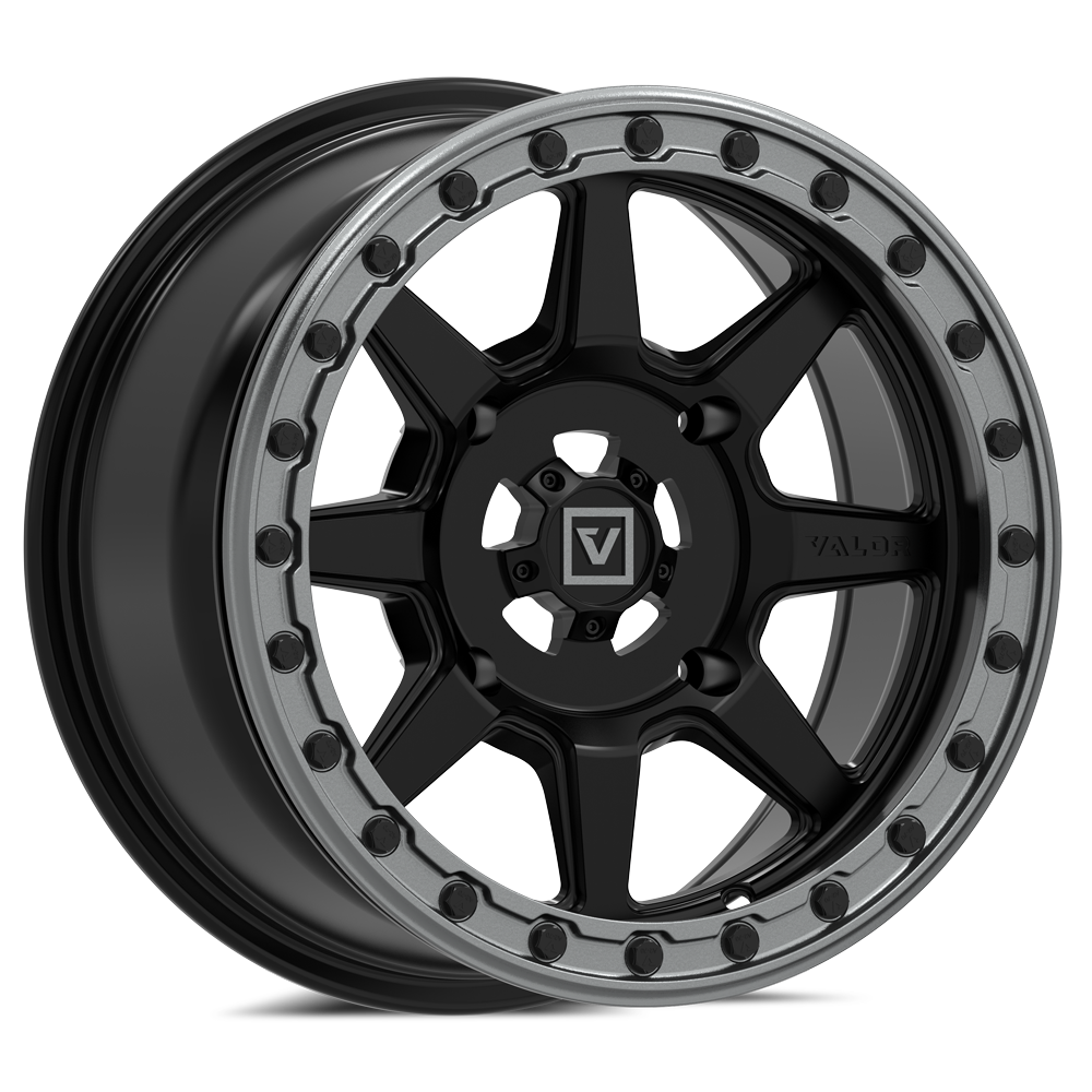 Photo of V13 Beadlock UTV Wheel Satin Black by Valor Offroad - Premium UTV Wheel for UTVs / Side by Sides