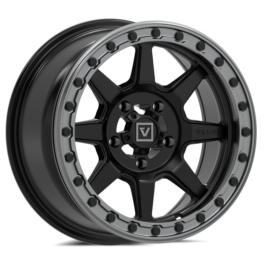 Photo of V13 Beadlock UTV Wheel Satin Black by Valor Offroad - Premium UTV Wheel for UTVs / Side by Sides
