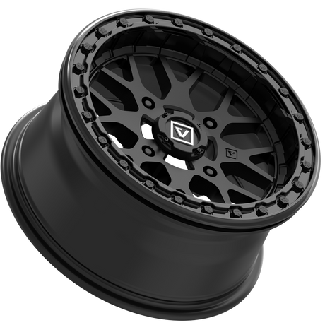 Photo of V07 Beadlock UTV Wheel Satin Black by Valor Offroad - Premium UTV Wheel for UTVs / Side by Sides