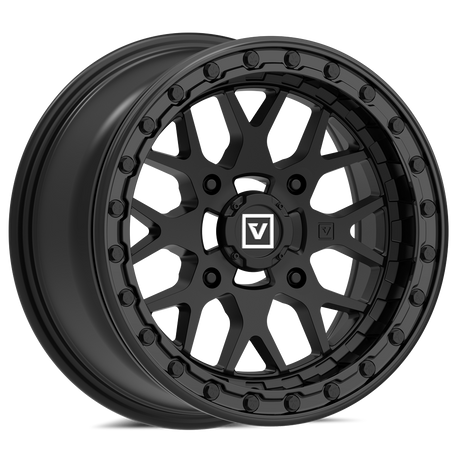 Photo of V07 Beadlock UTV Wheel Satin Black by Valor Offroad - Premium UTV Wheel for UTVs / Side by Sides