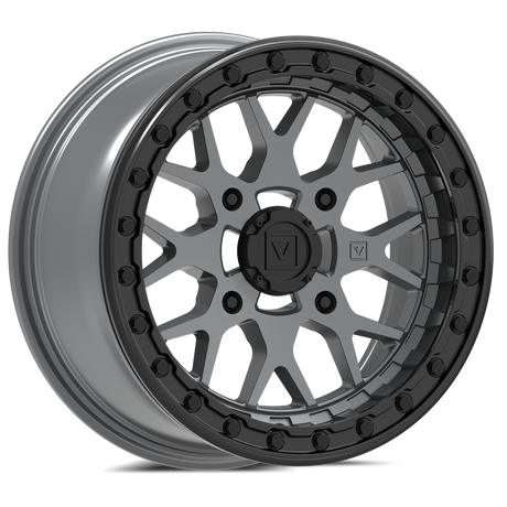 Photo of V07 Beadlock UTV Wheel Satin Graphite by Valor Offroad - Premium UTV Wheel for UTVs / Side by Sides