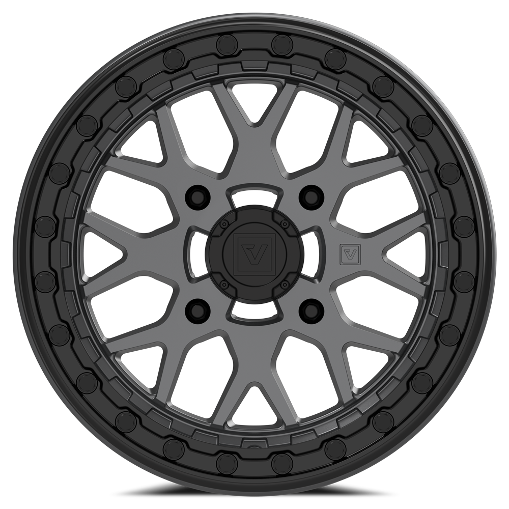 Photo of V07 Beadlock UTV Wheel Satin Graphite by Valor Offroad - Premium UTV Wheel for UTVs / Side by Sides