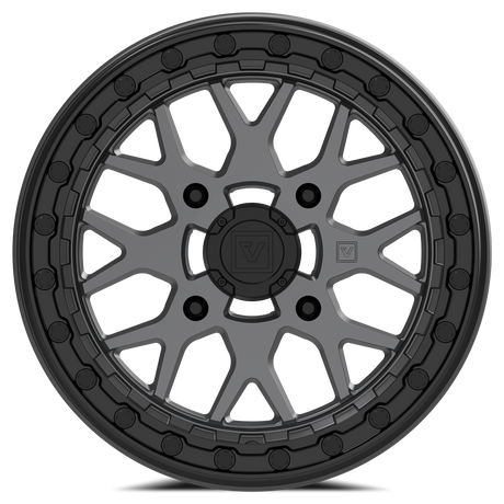 Photo of V07 Beadlock UTV Wheel Satin Graphite by Valor Offroad - Premium UTV Wheel for UTVs / Side by Sides