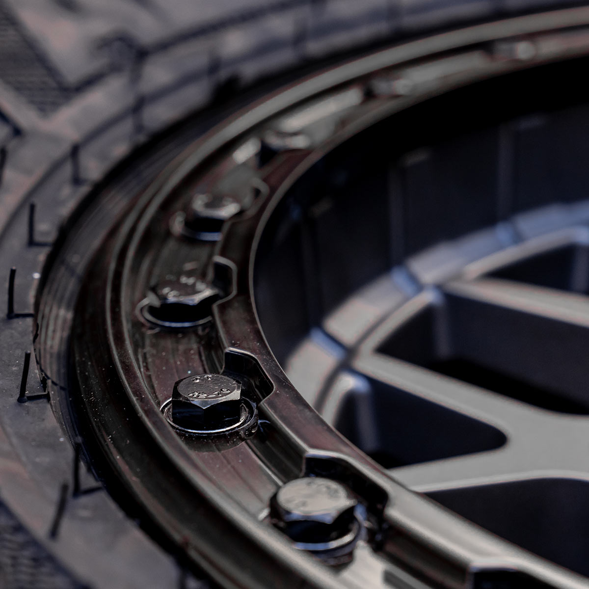 Photo of V07 Beadlock UTV Wheel Satin Graphite by Valor Offroad - Premium UTV Wheel for UTVs / Side by Sides