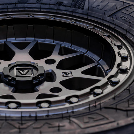 Photo of V07 Beadlock UTV Wheel Satin Graphite by Valor Offroad - Premium UTV Wheel for UTVs / Side by Sides