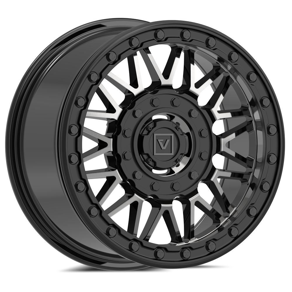 Photo of V08 Beadlock UTV Wheel Dark Tint by Valor Offroad - Premium UTV Wheel for UTVs / Side by Sides
