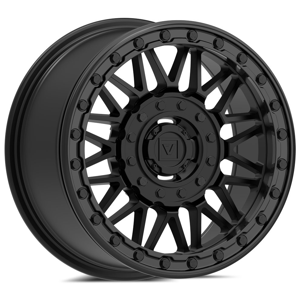 Photo of V08 Beadlock UTV Wheel Satin Black by Valor Offroad - Premium UTV Wheel for UTVs / Side by Sides