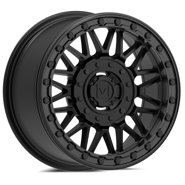 Photo of V08 Beadlock UTV Wheel Satin Black by Valor Offroad - Premium UTV Wheel for UTVs / Side by Sides