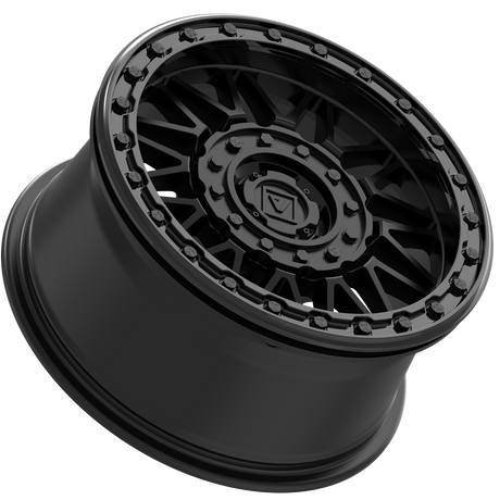 Photo of V08 Beadlock UTV Wheel Satin Black by Valor Offroad - Premium UTV Wheel for UTVs / Side by Sides