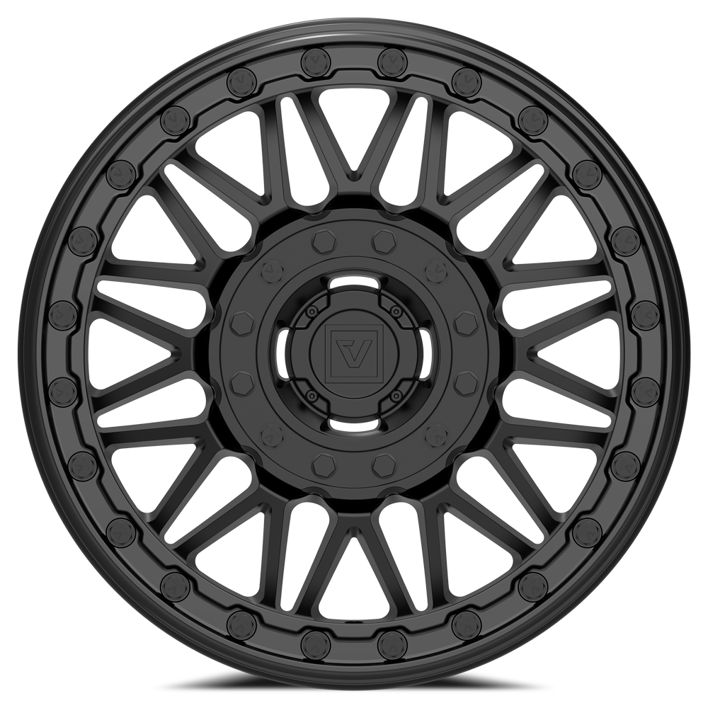 Photo of V08 Beadlock UTV Wheel Satin Black by Valor Offroad - Premium UTV Wheel for UTVs / Side by Sides