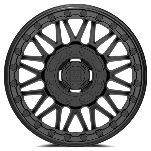 Photo of V08 Beadlock UTV Wheel Satin Black by Valor Offroad - Premium UTV Wheel for UTVs / Side by Sides