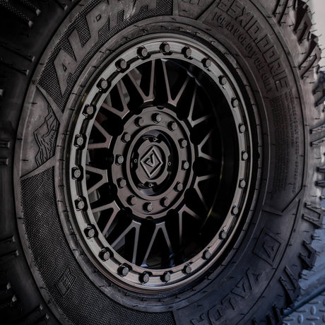 Photo of V08 Beadlock UTV Wheel Satin Black by Valor Offroad - Premium UTV Wheel for UTVs / Side by Sides