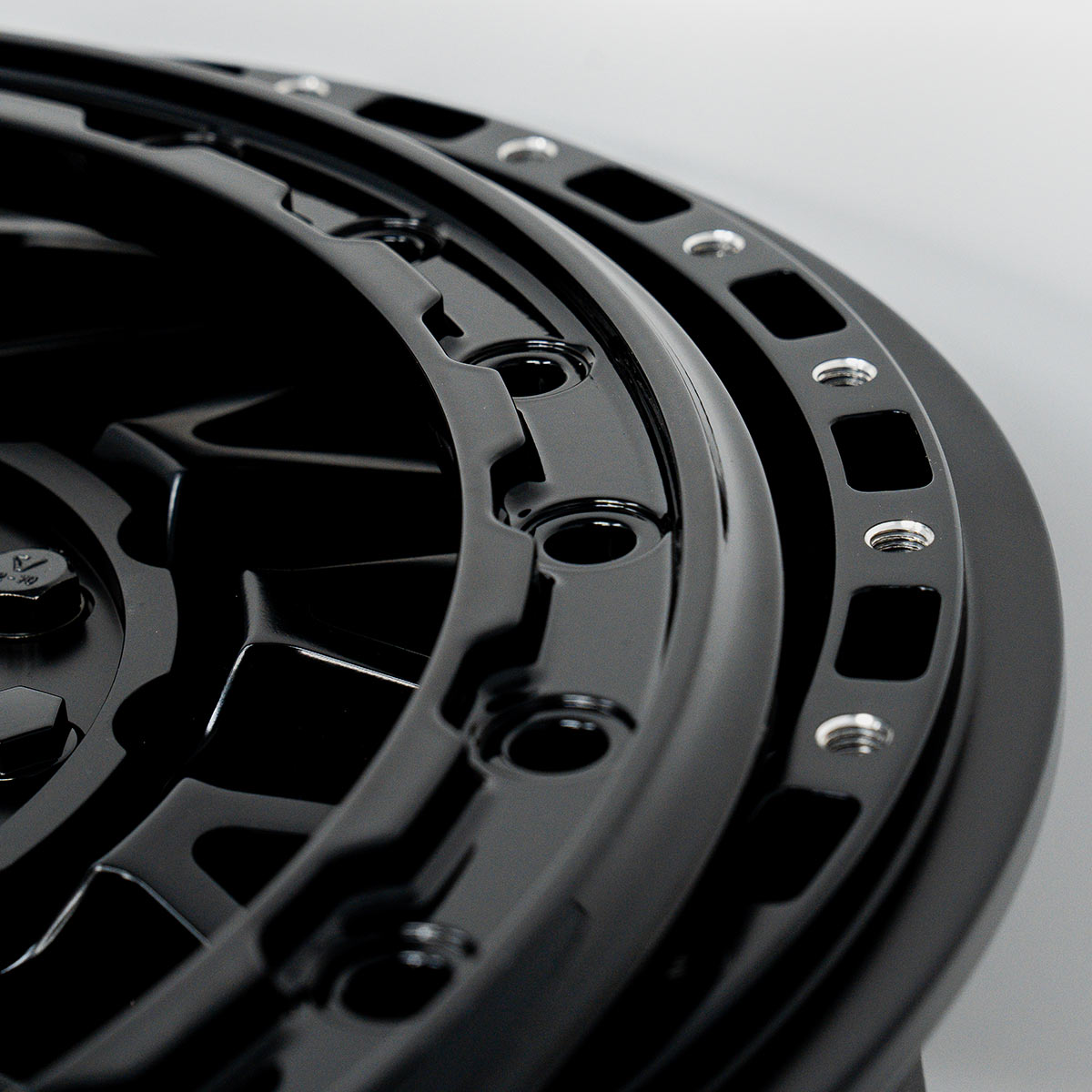 Photo of V08 Beadlock UTV Wheel Satin Black by Valor Offroad - Premium UTV Wheel for UTVs / Side by Sides
