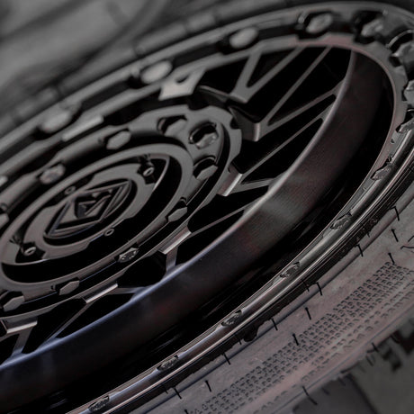 Photo of V08 Beadlock UTV Wheel Satin Black by Valor Offroad - Premium UTV Wheel for UTVs / Side by Sides