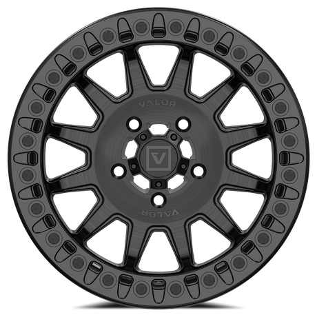 Photo of V09 Beadlock UTV Wheel Brushed Charcoal by Valor Offroad - Premium UTV Wheel for UTVs / Side by Sides