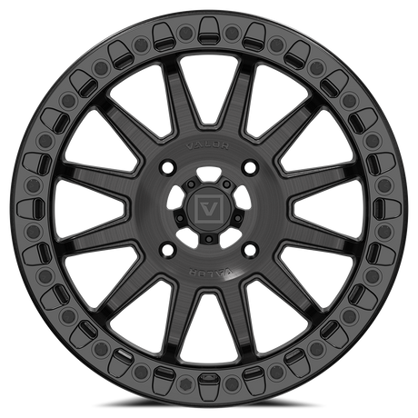 Photo of V09 Beadlock UTV Wheel Brushed Charcoal by Valor Offroad - Premium UTV Wheel for UTVs / Side by Sides