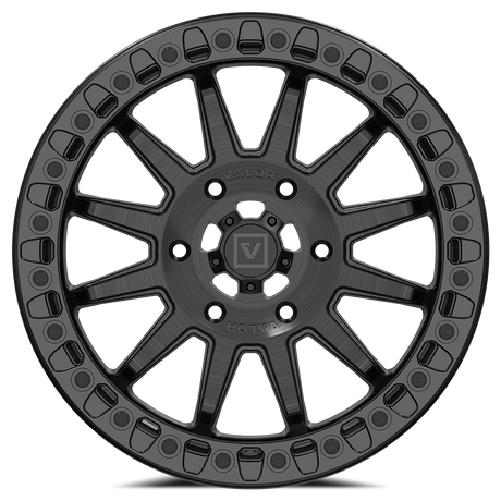 Photo of V09 Beadlock UTV Wheel Brushed Charcoal by Valor Offroad - Premium UTV Wheel for UTVs / Side by Sides