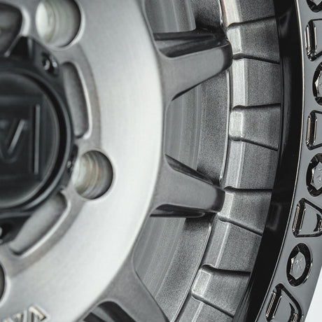 Photo of V09 Beadlock UTV Wheel Brushed Charcoal by Valor Offroad - Premium UTV Wheel for UTVs / Side by Sides