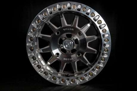 Photo of V09 Beadlock UTV Wheel Raw Machined by Valor Offroad - Premium UTV Wheel for UTVs / Side by Sides