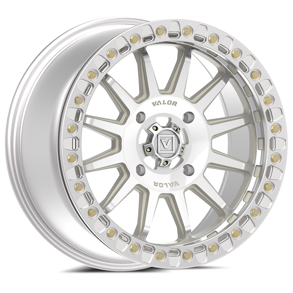 Photo of V09 Beadlock UTV Wheel Raw Machined by Valor Offroad - Premium UTV Wheel for UTVs / Side by Sides