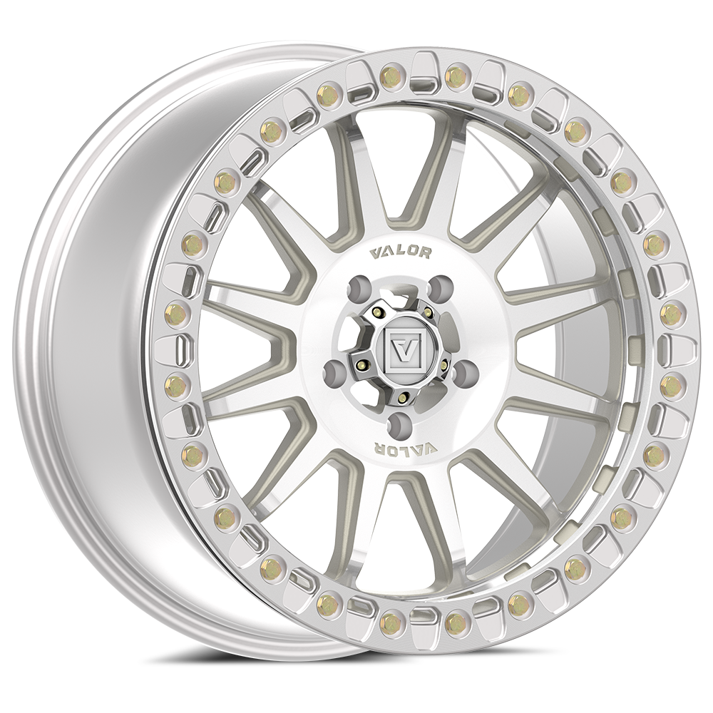 Photo of V09 Beadlock UTV Wheel Raw Machined by Valor Offroad - Premium UTV Wheel for UTVs / Side by Sides