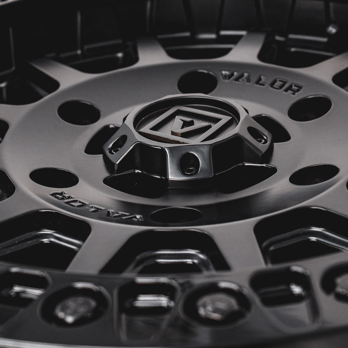 Photo of V09 Beadlock UTV Wheel Satin Black by Valor Offroad - Premium UTV Wheel for UTVs / Side by Sides