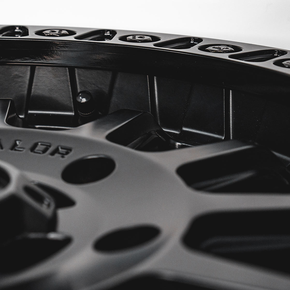 Photo of V09 Beadlock UTV Wheel Satin Black by Valor Offroad - Premium UTV Wheel for UTVs / Side by Sides