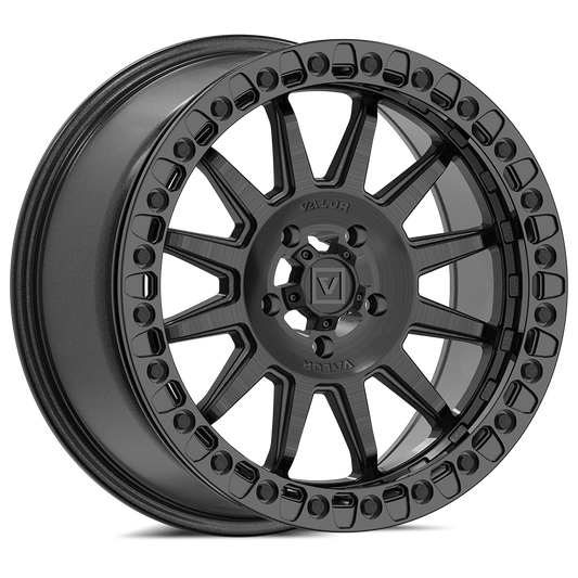 Photo of V09 Beadlock UTV Wheel Brushed Charcoal by Valor Offroad - Premium UTV Wheel for UTVs / Side by Sides
