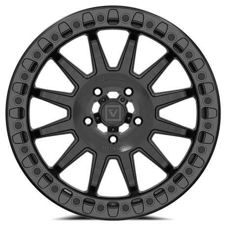 Photo of V09 Beadlock UTV Wheel Brushed Charcoal by Valor Offroad - Premium UTV Wheel for UTVs / Side by Sides