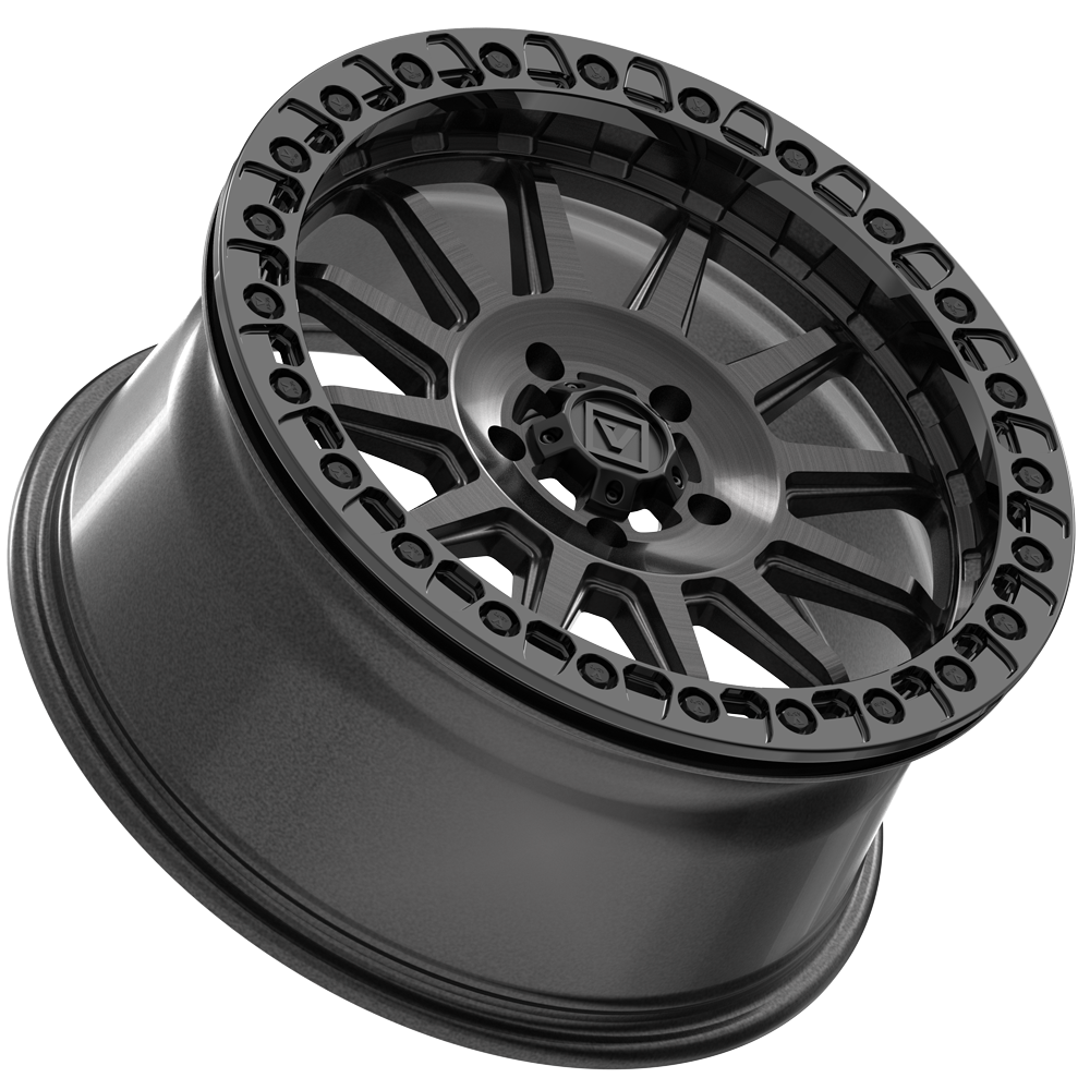 Photo of V09 Beadlock UTV Wheel Brushed Charcoal by Valor Offroad - Premium UTV Wheel for UTVs / Side by Sides