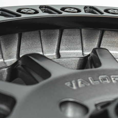 Photo of V09 Beadlock UTV Wheel Brushed Charcoal by Valor Offroad - Premium UTV Wheel for UTVs / Side by Sides