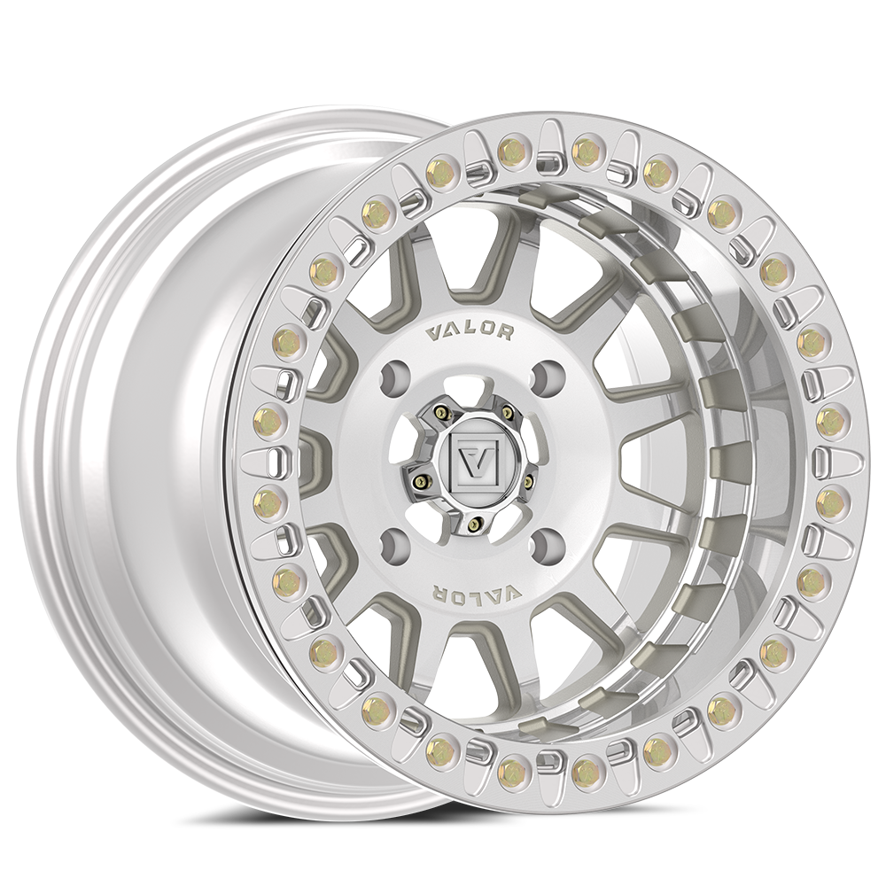 Photo of V09 Beadlock UTV Wheel Raw Machined by Valor Offroad - Premium UTV Wheel for UTVs / Side by Sides