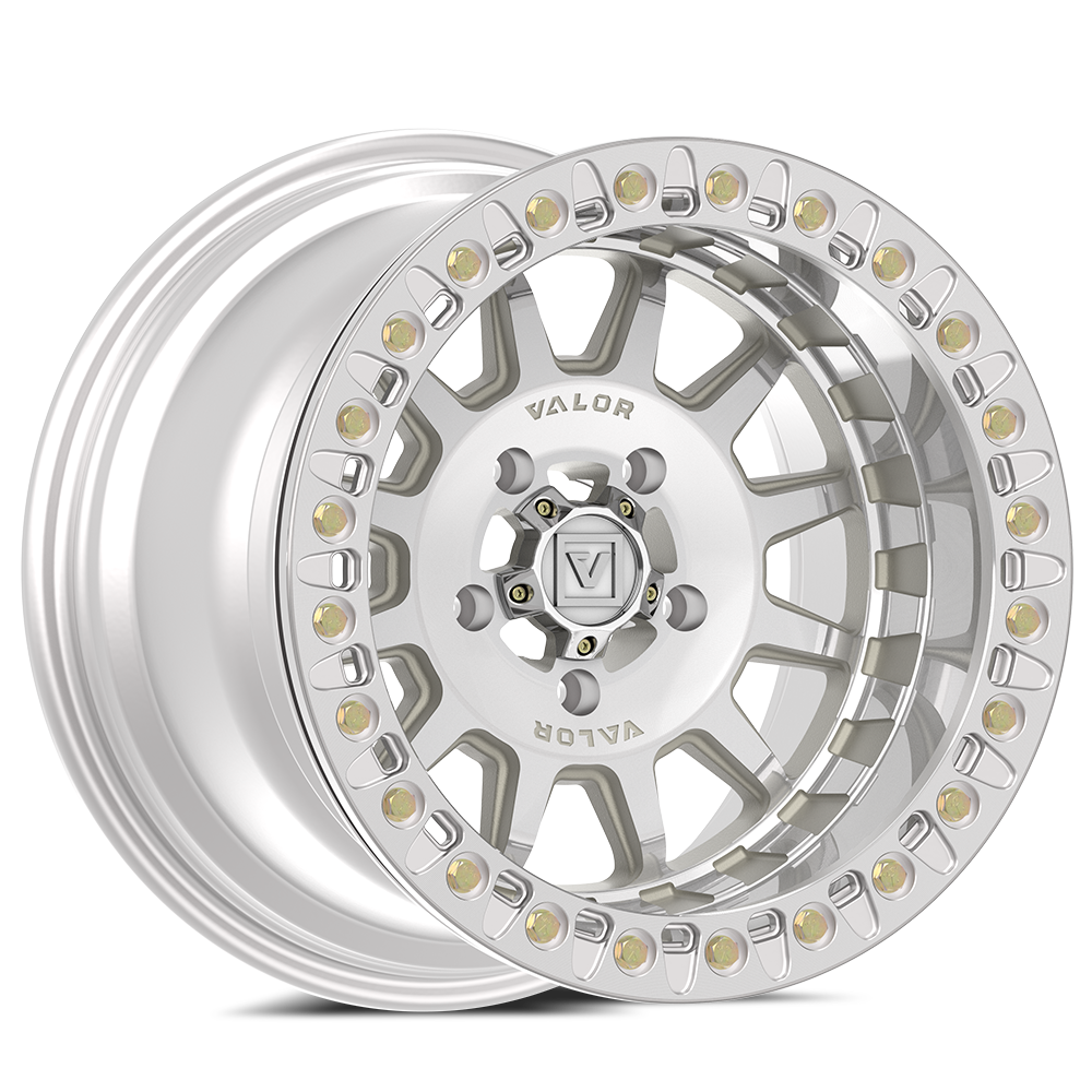 Photo of V09 Beadlock UTV Wheel Raw Machined by Valor Offroad - Premium UTV Wheel for UTVs / Side by Sides