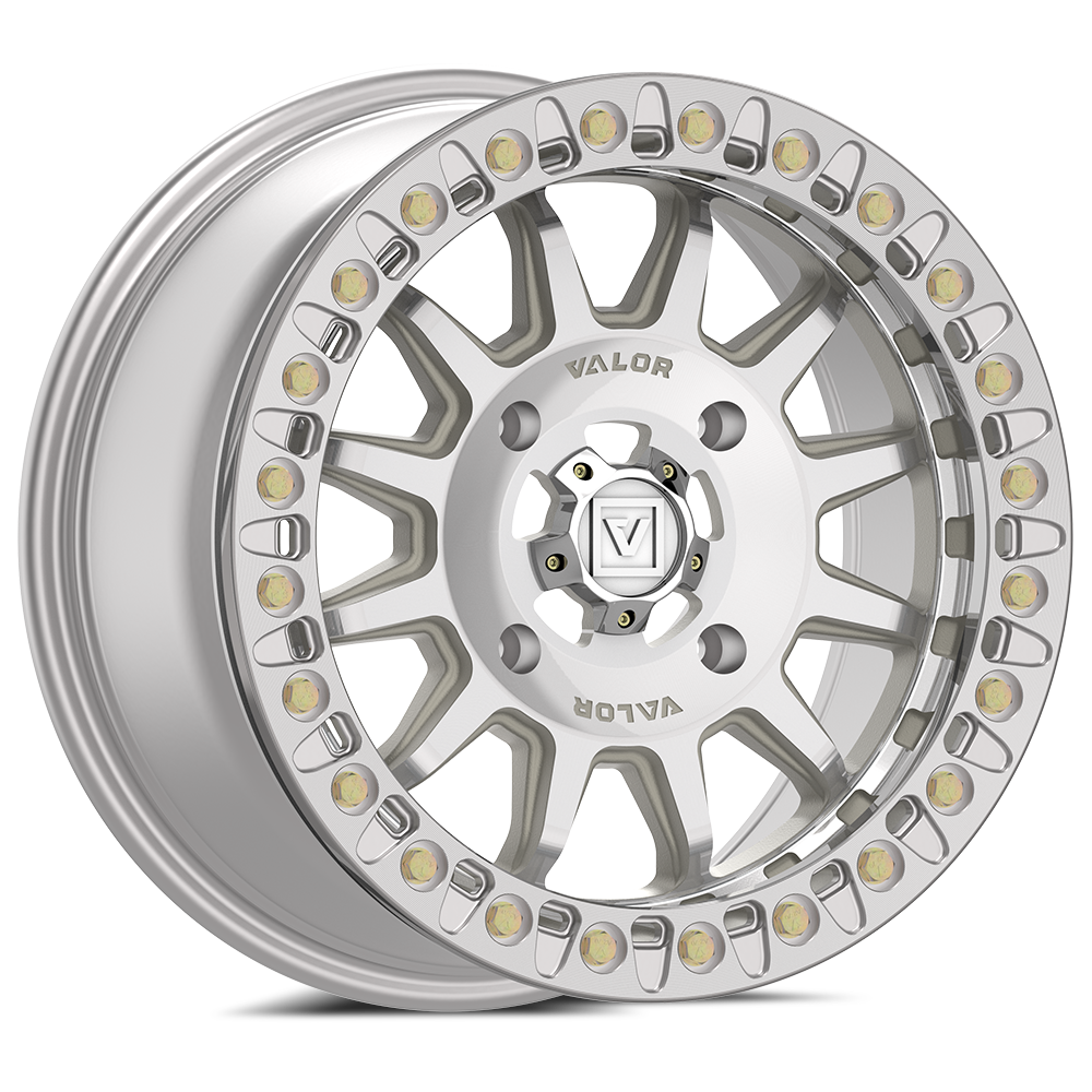 Photo of V09 Beadlock UTV Wheel Raw Machined by Valor Offroad - Premium UTV Wheel for UTVs / Side by Sides