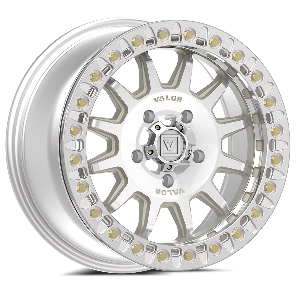 Photo of V09 Beadlock UTV Wheel Raw Machined by Valor Offroad - Premium UTV Wheel for UTVs / Side by Sides