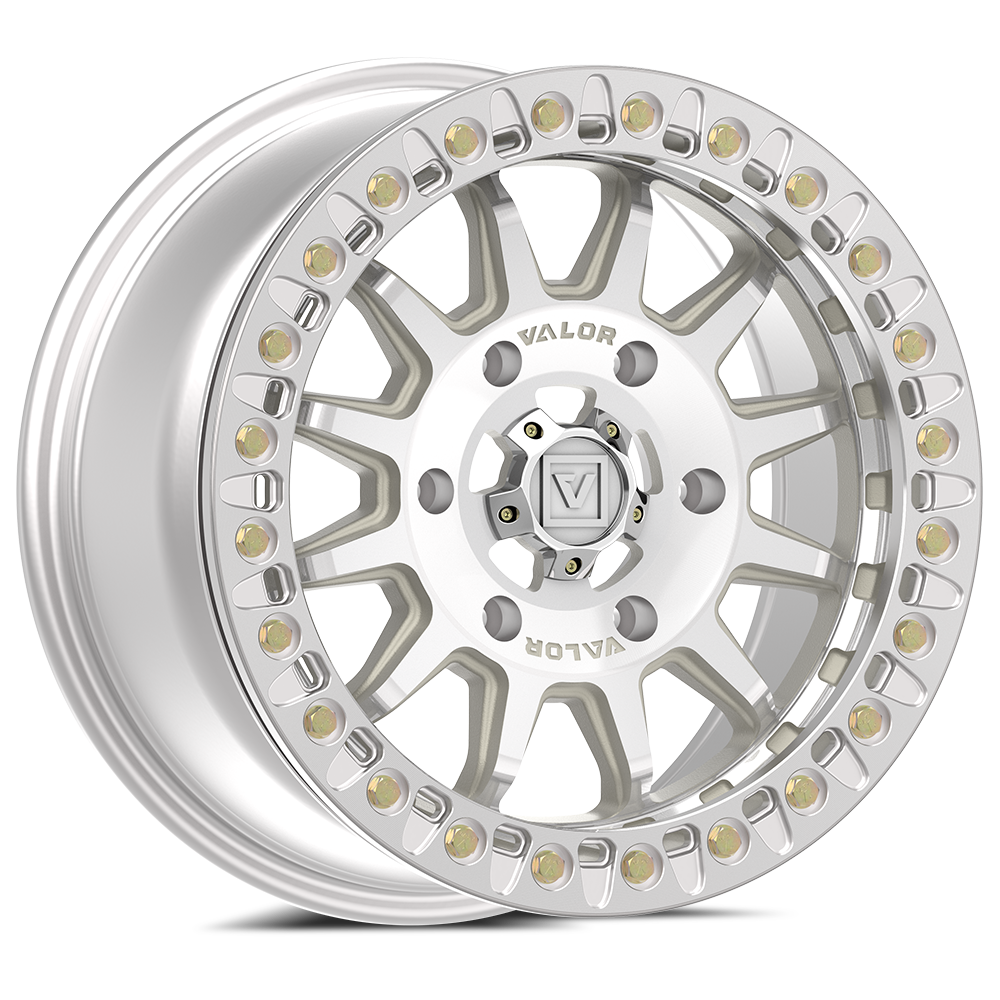 Photo of V09 Beadlock UTV Wheel Raw Machined by Valor Offroad - Premium UTV Wheel for UTVs / Side by Sides