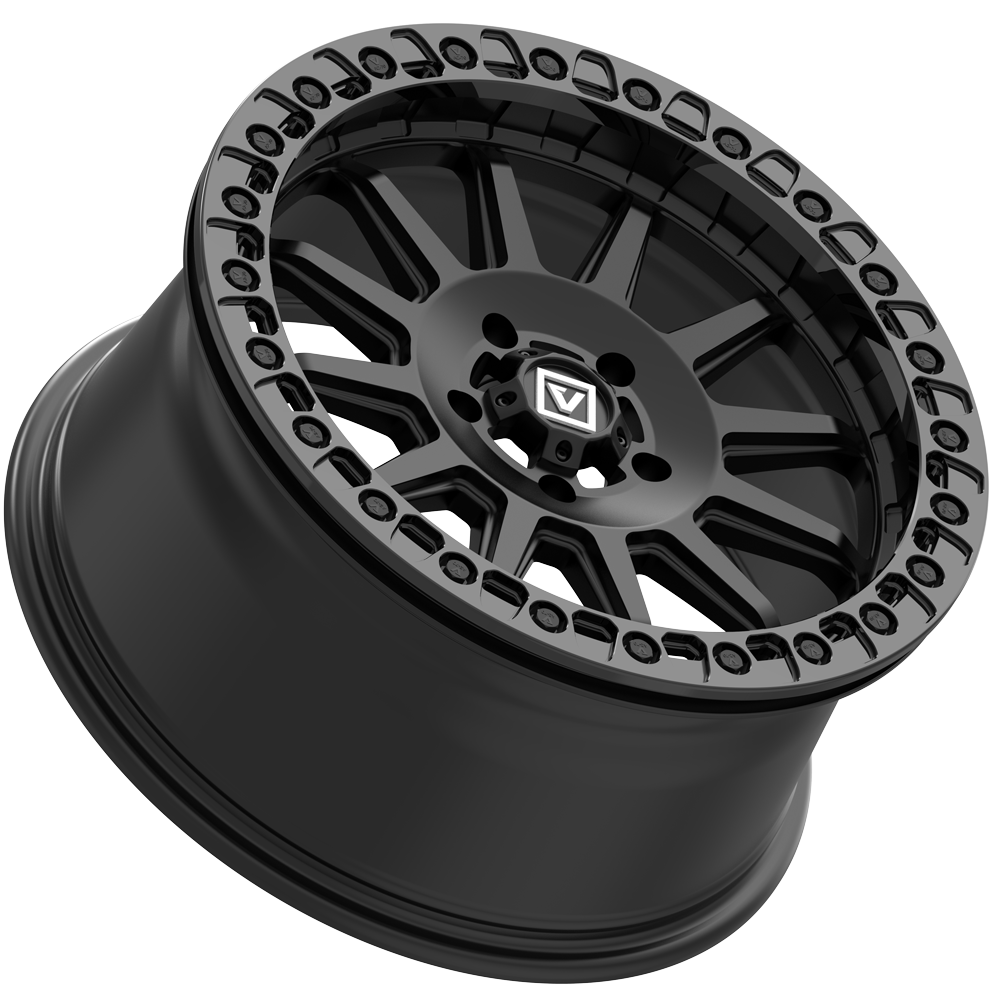 Photo of V09 Beadlock UTV Wheel Satin Black by Valor Offroad - Premium UTV Wheel for UTVs / Side by Sides