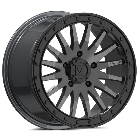 Photo of V06 Beadlock UTV Wheel Brushed Gunmetal by Valor Offroad - Premium UTV Wheel for UTVs / Side by Sides