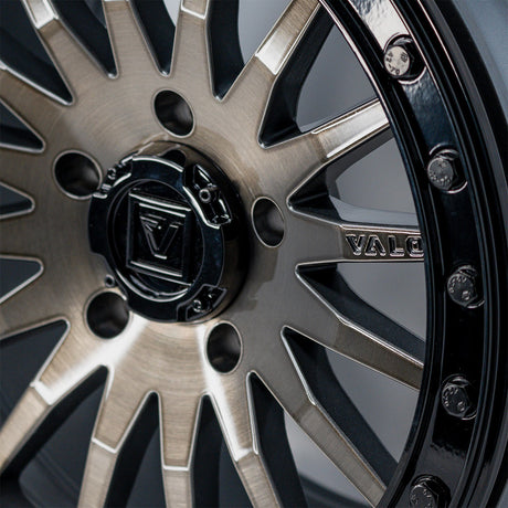 Photo of V06 Beadlock UTV Wheel Brushed Gunmetal by Valor Offroad - Premium UTV Wheel for UTVs / Side by Sides
