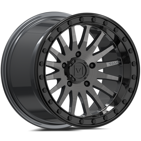 Photo of V06 Beadlock UTV Wheel Brushed Gunmetal by Valor Offroad - Premium UTV Wheel for UTVs / Side by Sides
