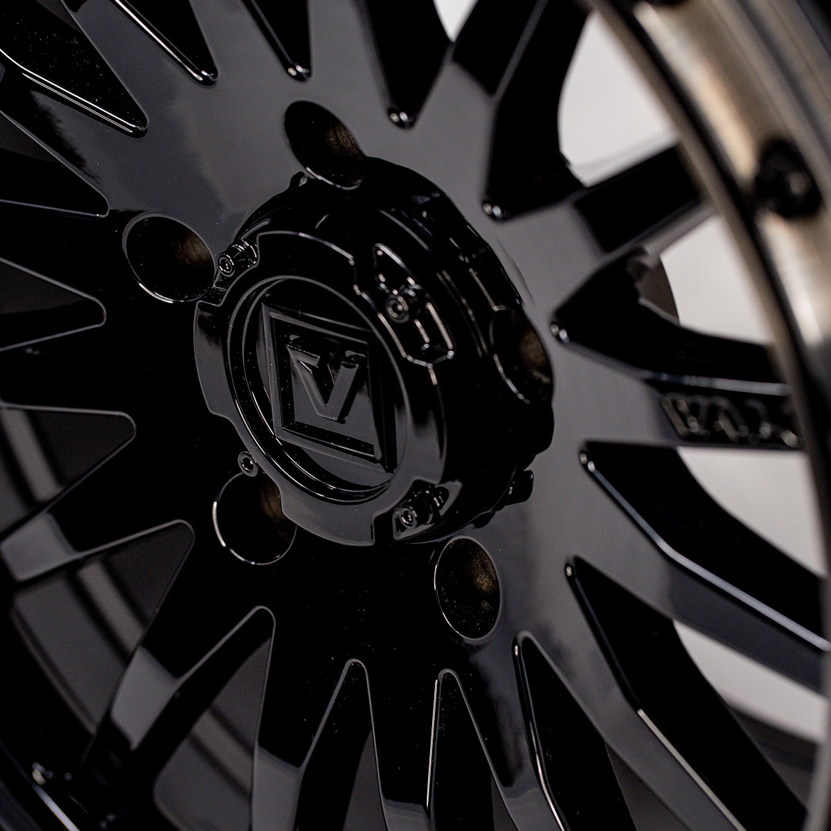 Photo of V06 Beadlock UTV Wheel Gloss Black by Valor Offroad - Premium UTV Wheel for UTVs / Side by Sides