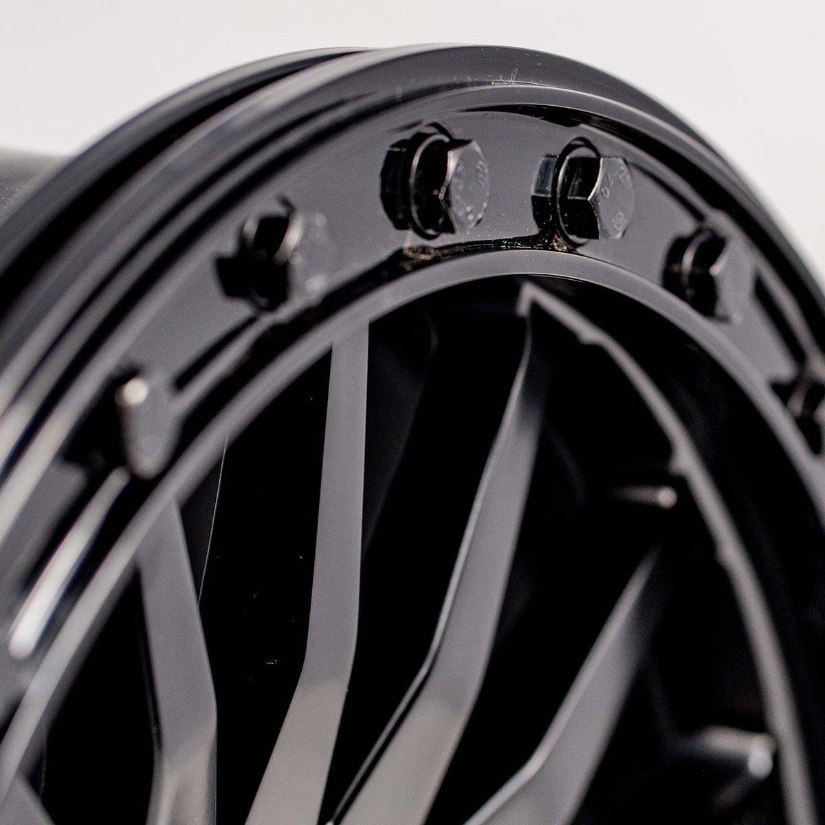 Photo of V06 Beadlock UTV Wheel Satin Black by Valor Offroad - Premium UTV Wheel for UTVs / Side by Sides