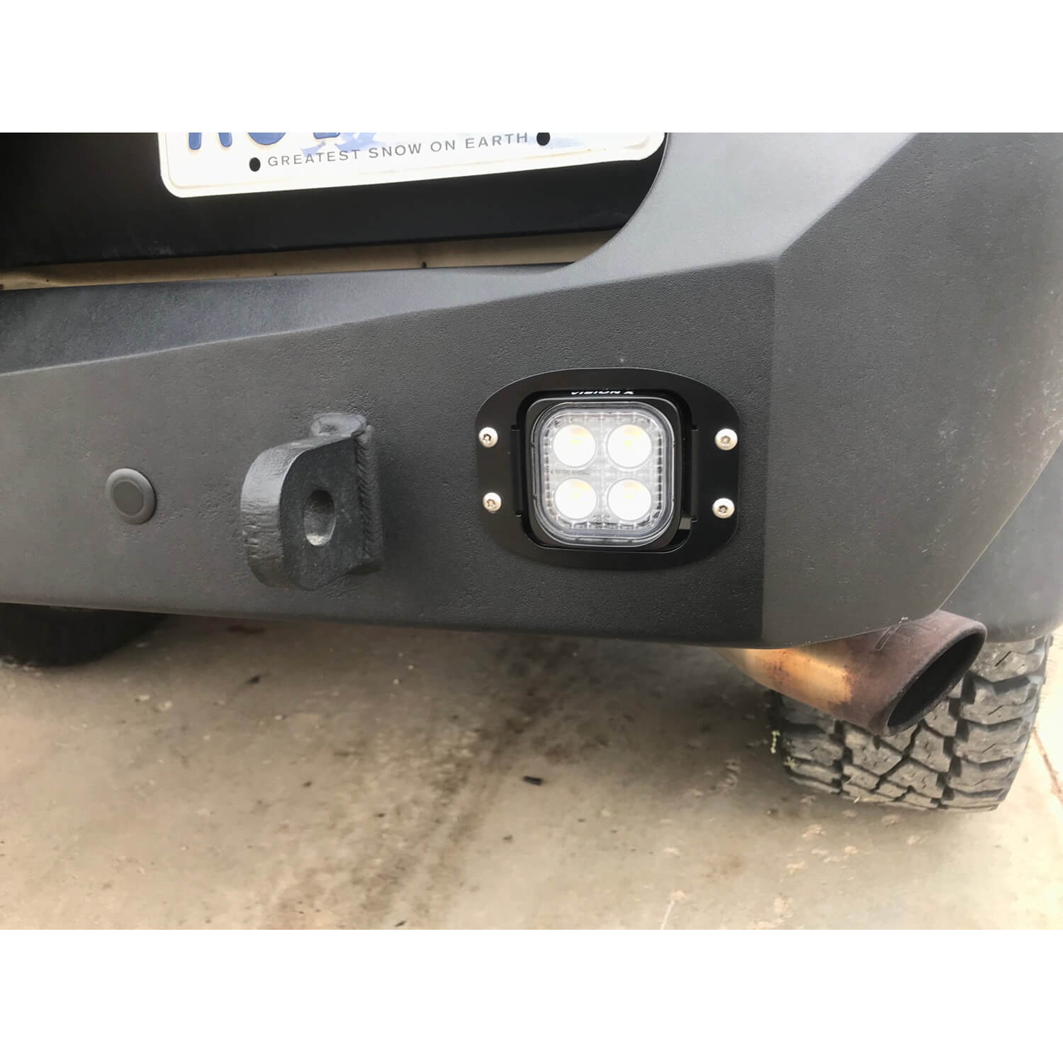 Photo of Dura Mini LED Light 60º Beam Flush Mount V2 Reverse Kit by Vision X Off-Road - Premium LED Work Light for UTVs / Side by Sides