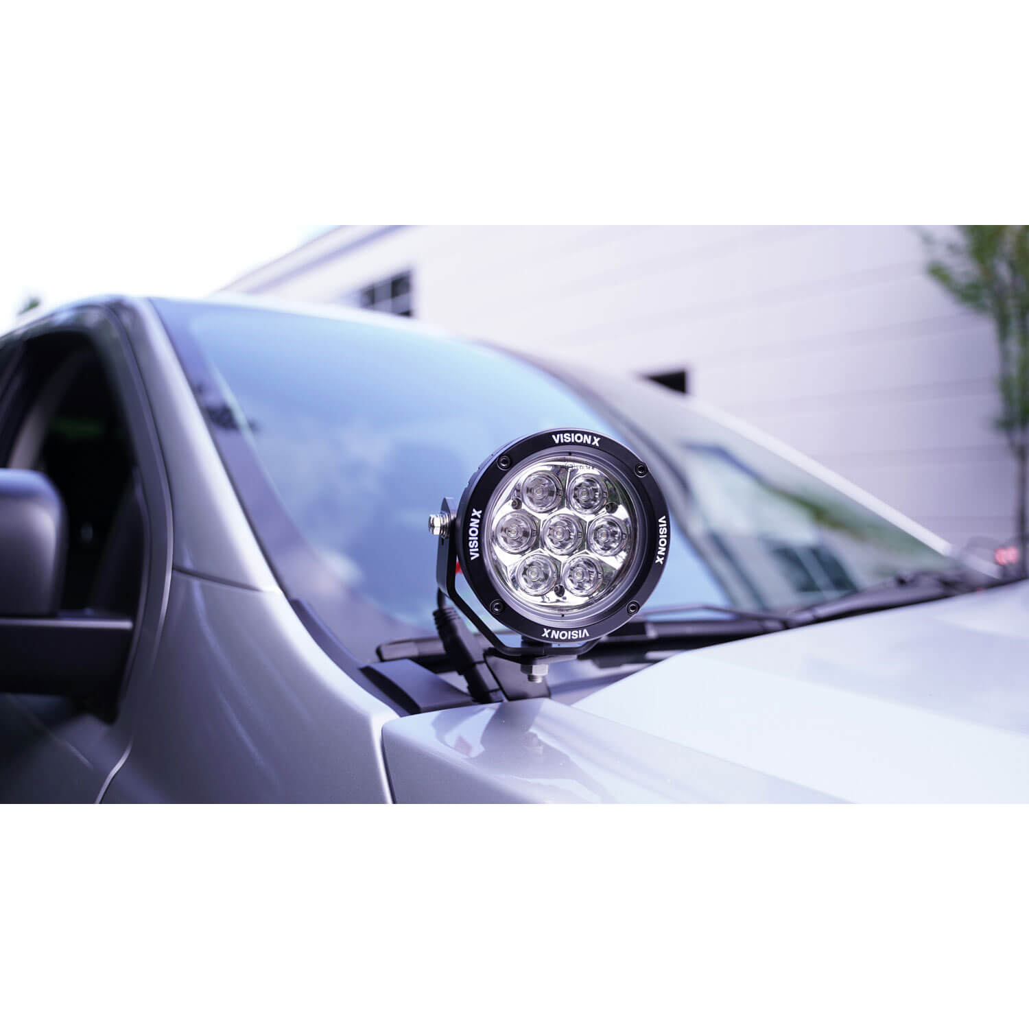 Photo of 2019+ Ford Ranger A-Pillar Mounts with 4.7" CG2 Cannons by Vision X Off-Road - Premium Vehicle Specific Kit for UTVs / Side by Sides