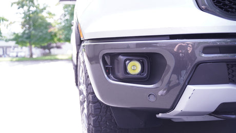 Photo of 2019+ Ford Ranger LED Fog light Kit With 3.0" CG2 Single-LED Lights by Vision X Off-Road - Premium Vehicle Specific Kit for UTVs / Side by Sides