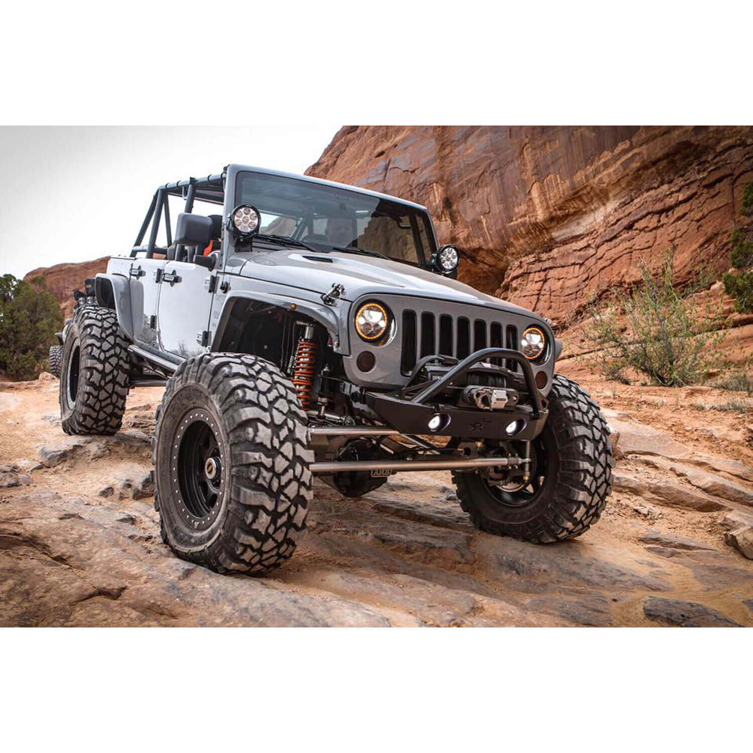 Photo of 7" VX Series LED Headlight Kit - Black Chrome | White Halo by Vision X Off-Road - Premium LED Headlight for UTVs / Side by Sides