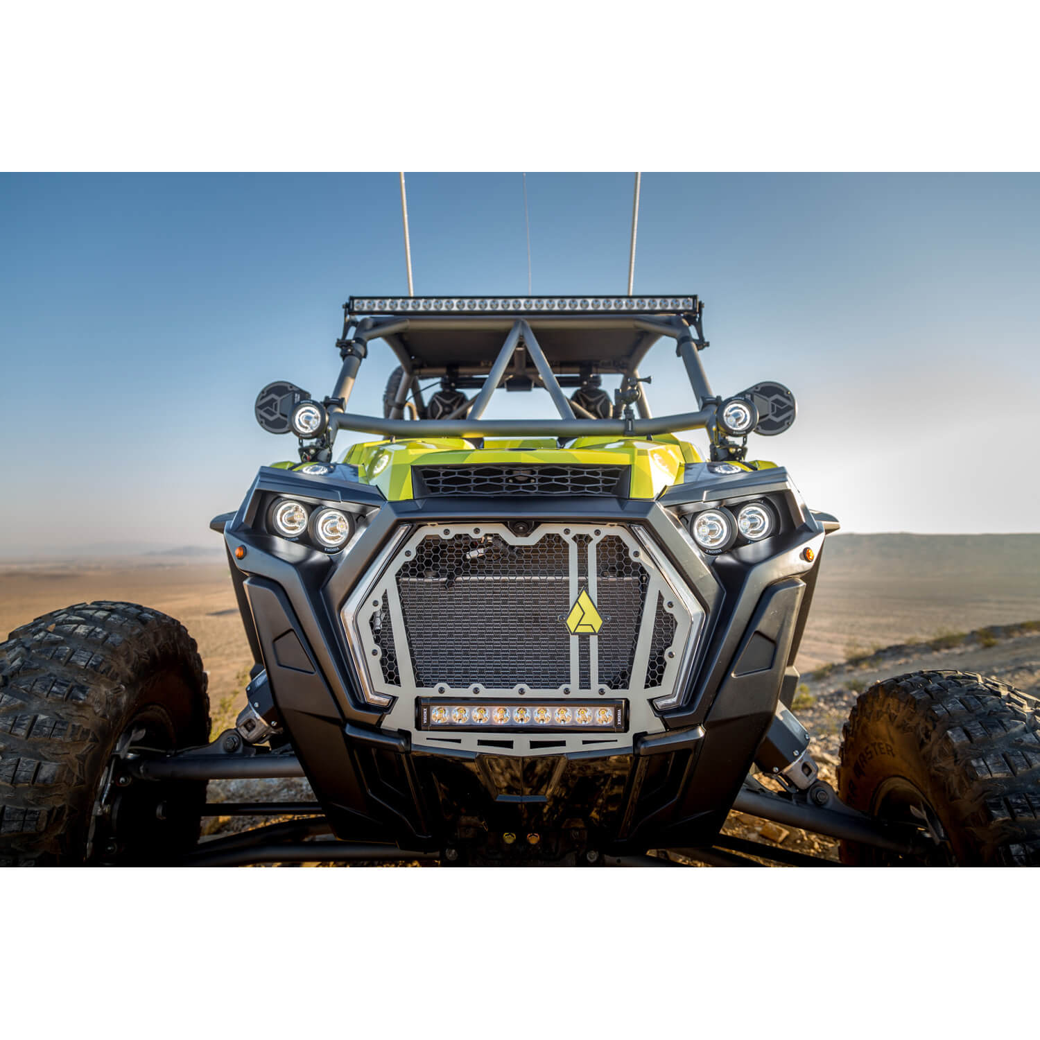 Photo of 3.7" Optimus Round 15º Beam with Amber Halo LED Light Kit by Vision X Off-Road - Premium LED Driving Light for UTVs / Side by Sides