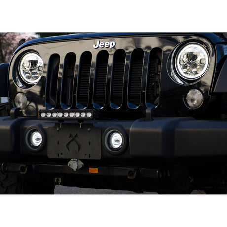 Photo of 3.7" Optimus Round 15º Beam with Amber Halo LED Light Kit by Vision X Off-Road - Premium Light Pods for UTVs / Side by Sides